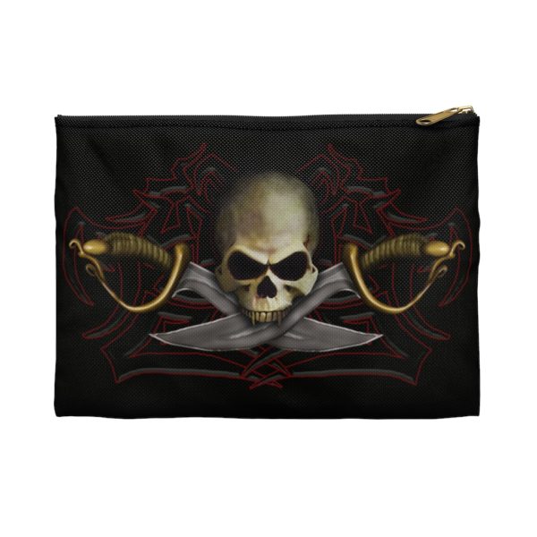 Skull and Cutlass, pencil case /Accessory Pouch - Image 2