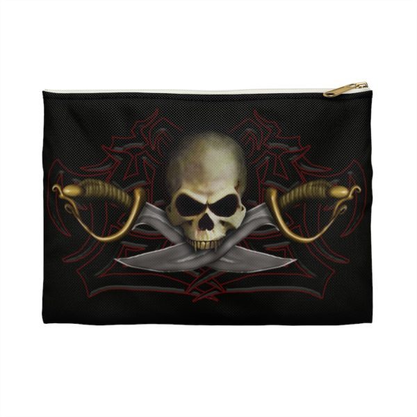 Skull and Cutlass, pencil case /Accessory Pouch - Image 5