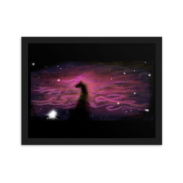 Nebula, Framed matte paper poster