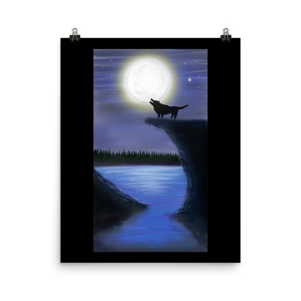 Wolf and Moon, Poster - Image 8
