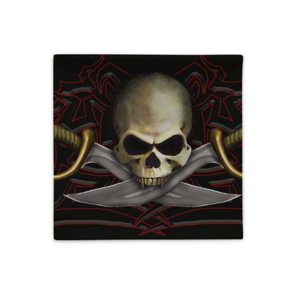 Skull and Cutlass Pirate flag, Pillow Case - Image 3