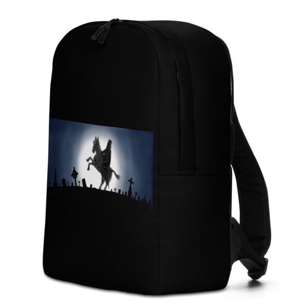 Grim Reaper on Horse, Minimalist Backpack - Image 2