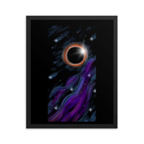 Space Eclipse, Framed poster - Image 8