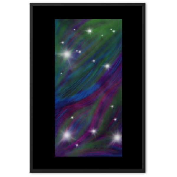 Space mineral particles, Framed matte paper poster - Image 2