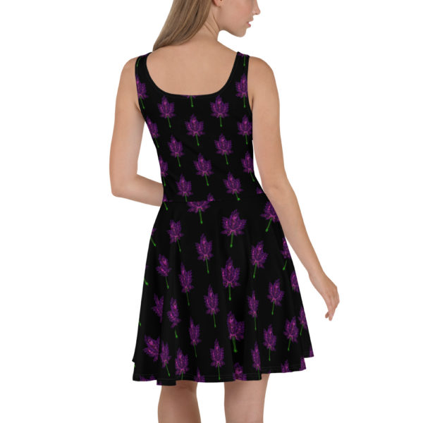 Purple Leaf, Skater Dress - Image 2