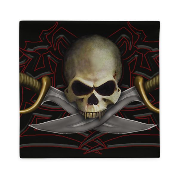 Skull and Cutlass Pirate flag, Pillow Case - Image 5