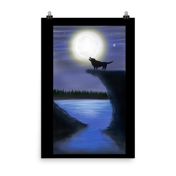 Wolf and Moon, Poster - Image 11