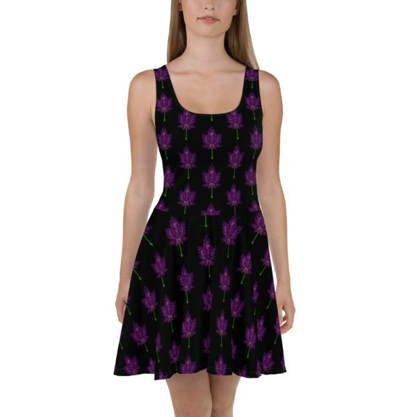 Purple Leaf, Skater Dress