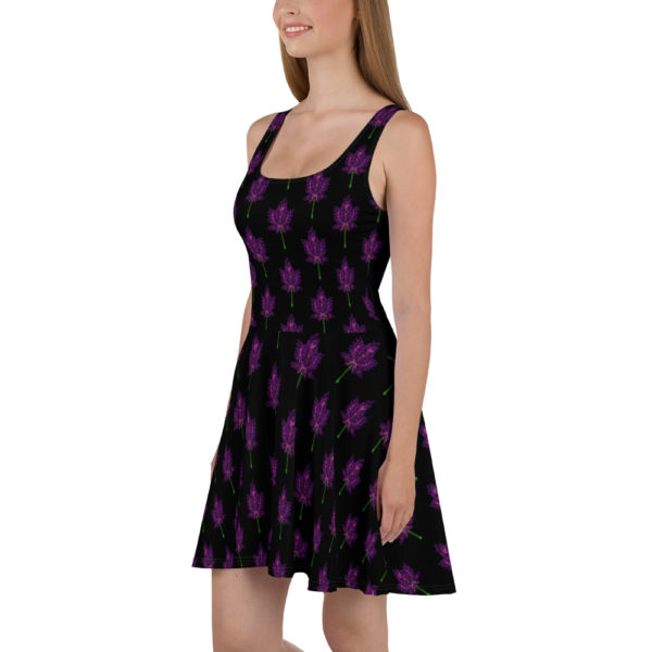 Purple Leaf, Skater Dress - Image 3
