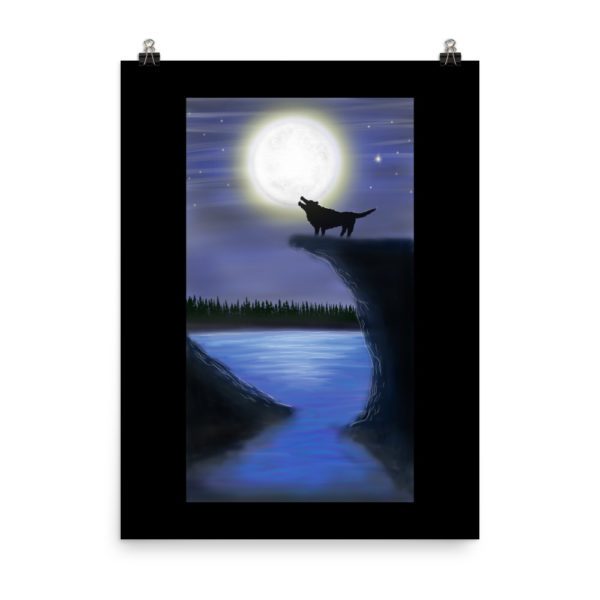 Wolf and Moon, Poster - Image 10