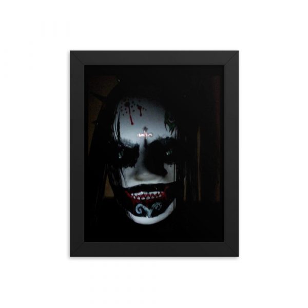 Evil Clown Mask, Framed poster
