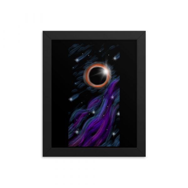 Space Eclipse, Framed poster