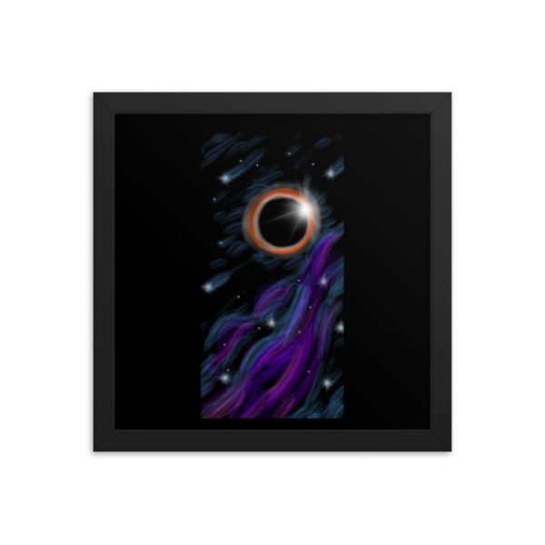 Space Eclipse, Framed poster - Image 3