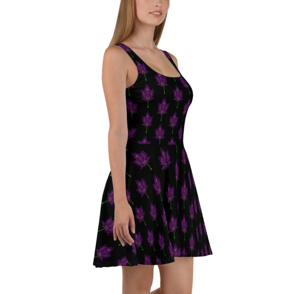 Purple Leaf, Skater Dress - Image 4