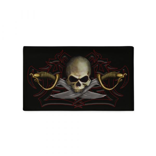 Skull and Cutlass Pirate flag, Pillow Case