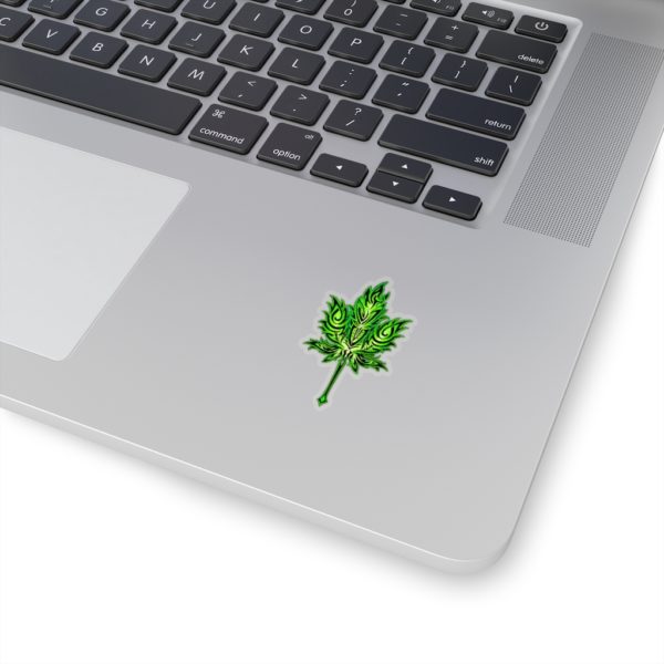 Green Leaf, Kiss-Cut Stickers - Image 2