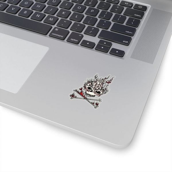 Fire Skull, Kiss-Cut Stickers - Image 2