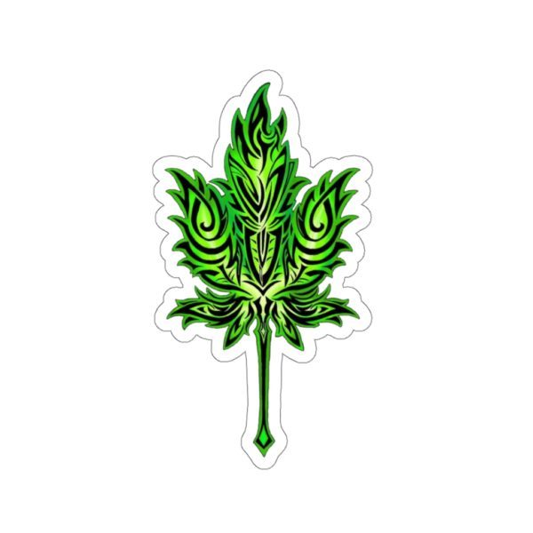 Green Leaf, Kiss-Cut Stickers - Image 3