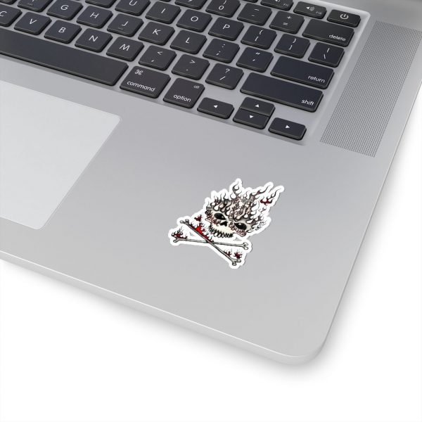 Fire Skull, Kiss-Cut Stickers - Image 4