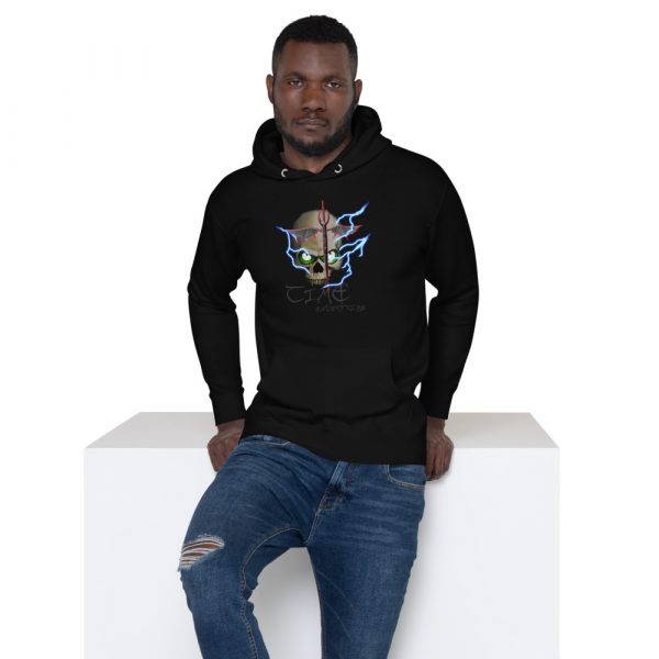 Lightning Skull, Hoodie - Image 2