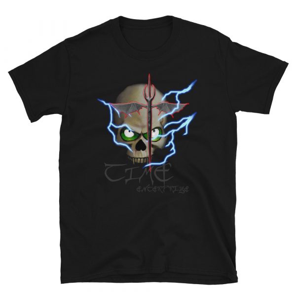 Lightning Skull, Softstyle Short-Sleeve T-Shirt