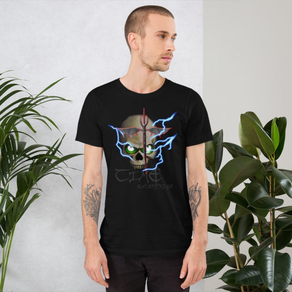 Lightning Skull, Short-Sleeve T-Shirt - Image 4