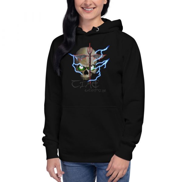 Lightning Skull, Hoodie - Image 3