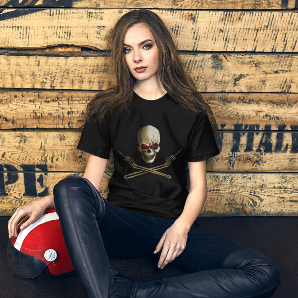 Skull Flip'n Off, Short-Sleeve T-Shirt - Image 4