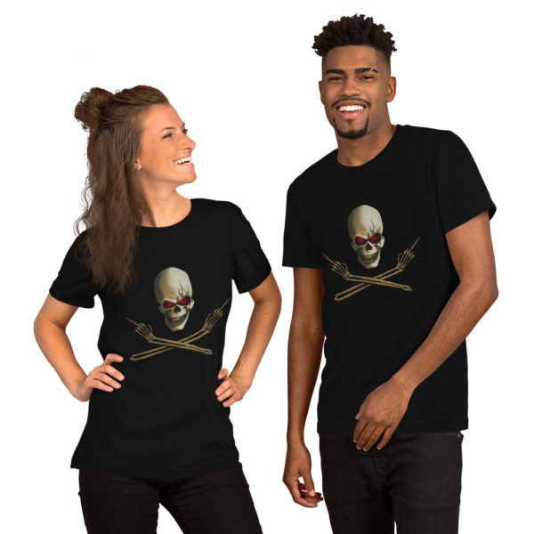 Skull Flip'n Off, Short-Sleeve T-Shirt - Image 3