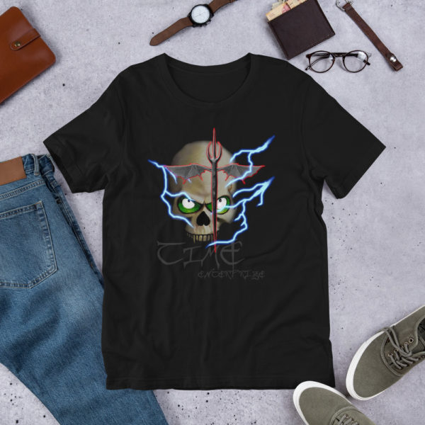 Lightning Skull, Short-Sleeve T-Shirt - Image 5