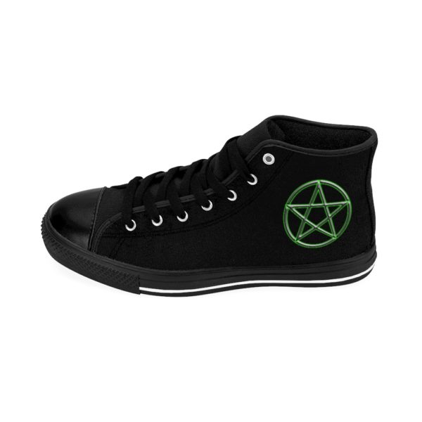 Pentagram Green, Men's High-top Sneakers - Image 2