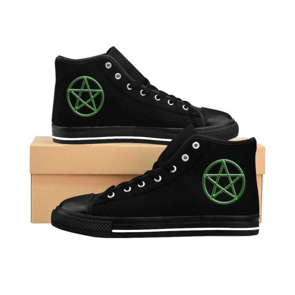 Pentagram Green, Men's High-top Sneakers