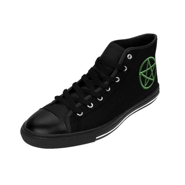 Pentagram Green, Men's High-top Sneakers - Image 3