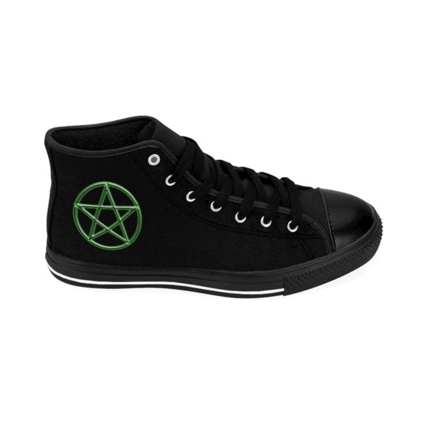 Pentagram Green, Men's High-top Sneakers - Image 4