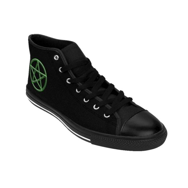 Pentagram Green, Men's High-top Sneakers - Image 5