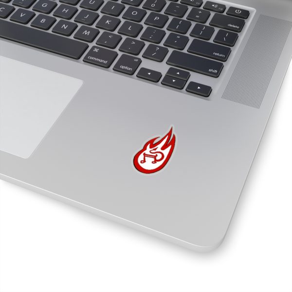 Flaming Devil Music Note, Kiss-Cut Stickers - Image 2