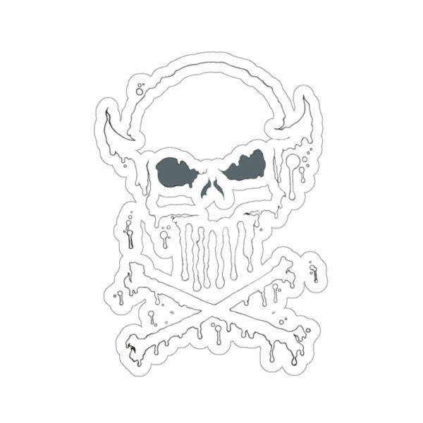 Dripping Skull, Kiss-Cut Stickers - Image 3