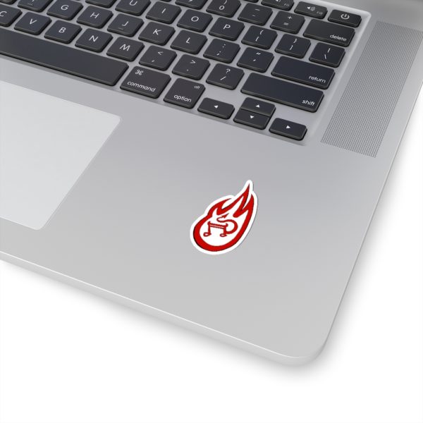 Flaming Devil Music Note, Kiss-Cut Stickers - Image 4