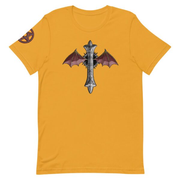 Bat Winged Crucifix, Short-Sleeve T-Shirt - Image 20