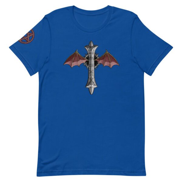 Bat Winged Crucifix, Short-Sleeve T-Shirt - Image 18