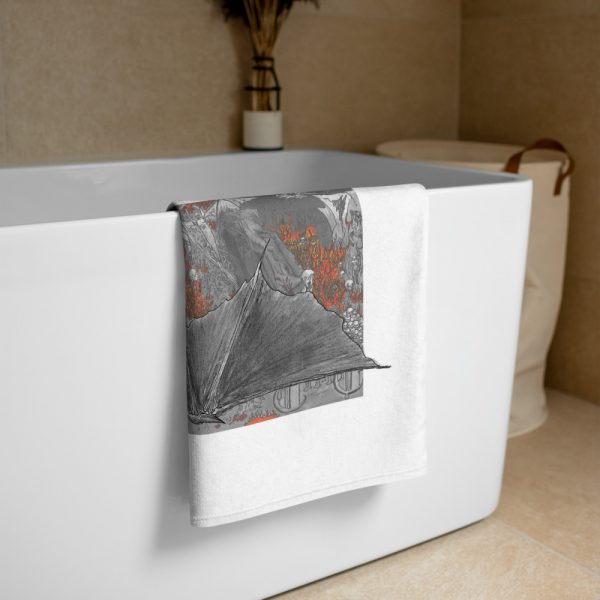 Bat winged Skull in Hell, Towel - Image 3