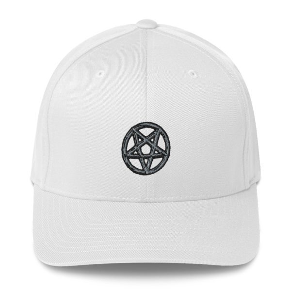Satanic pentagram black, Structured Twill Cap - Image 7