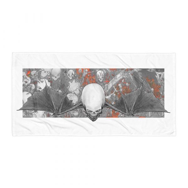 Bat winged Skull in Hell, Towel
