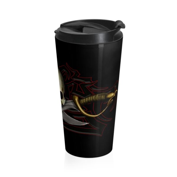 Cutlass And Skull, Stainless Steel Travel Mug - Image 4