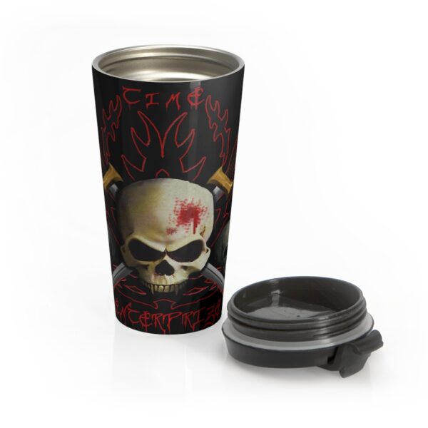 Swords and Skulls, Stainless Steel Travel Mug - Image 5