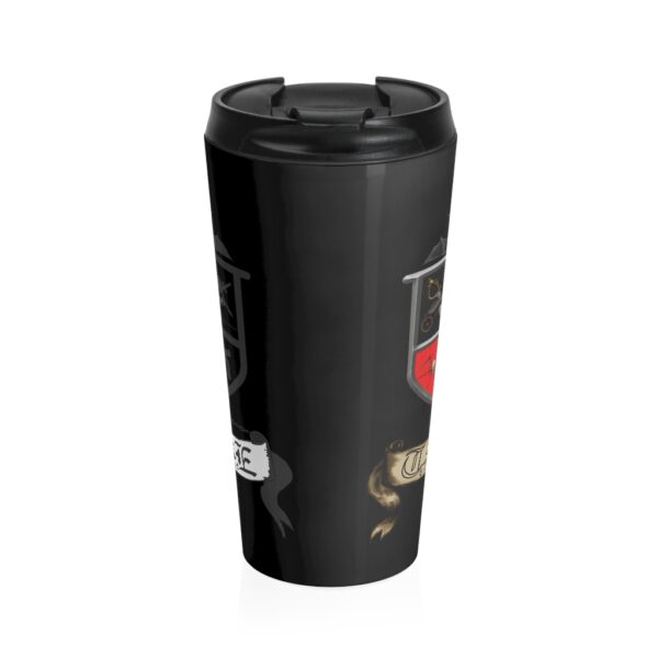 Shield Emblem, Stainless Steel Travel Mug - Image 2