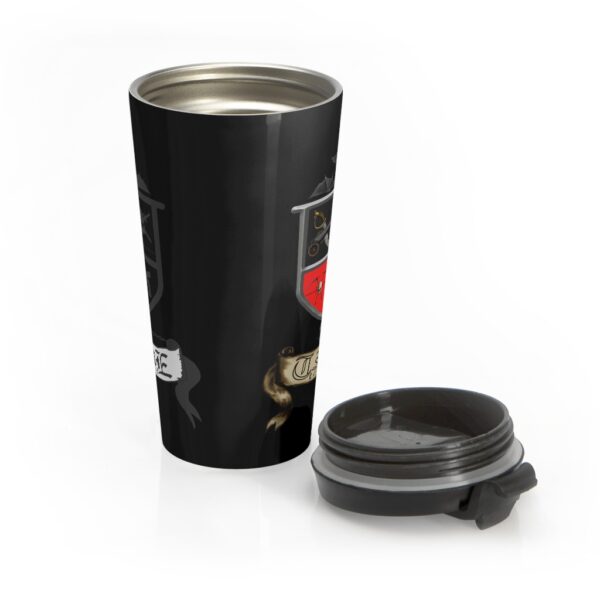 Shield Emblem, Stainless Steel Travel Mug - Image 5