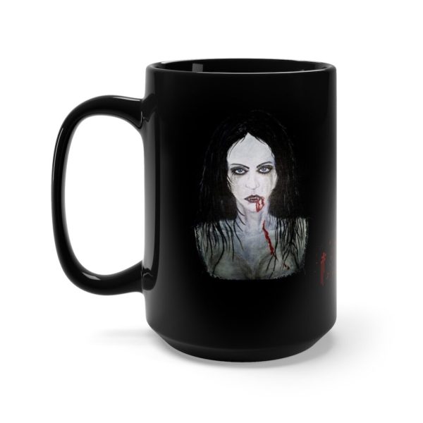 Vampire, Black Mug 15oz - Image 3