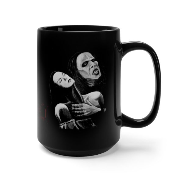Vampire, Black Mug 15oz - Image 4
