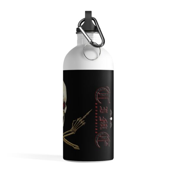 Skull and Crossed Arms, Stainless Steel Water Bottle - Image 2